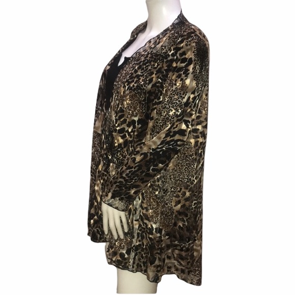 Regal Fashions / Chiffon Animal print / Shear dressy Jkt - Picture 6 of 16
